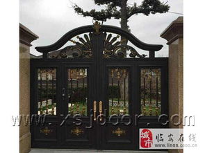 私家庭院门 铸铝别墅院墙门 遥控铝艺围墙门